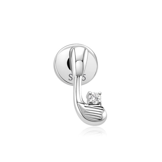 The Club Studs in Sterling Silver
