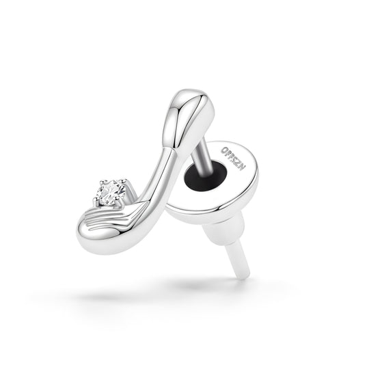 The Club Studs in Sterling Silver