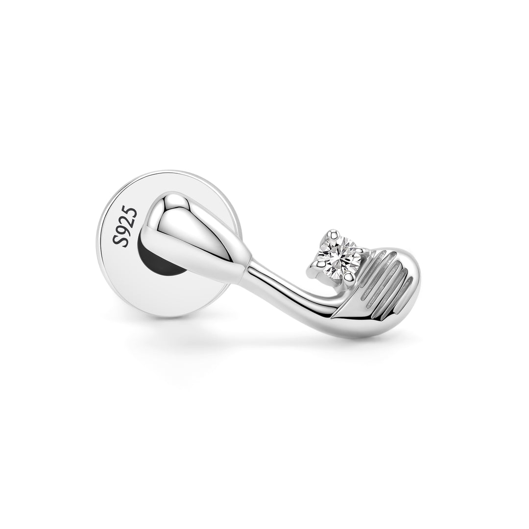The Club Studs in Sterling Silver