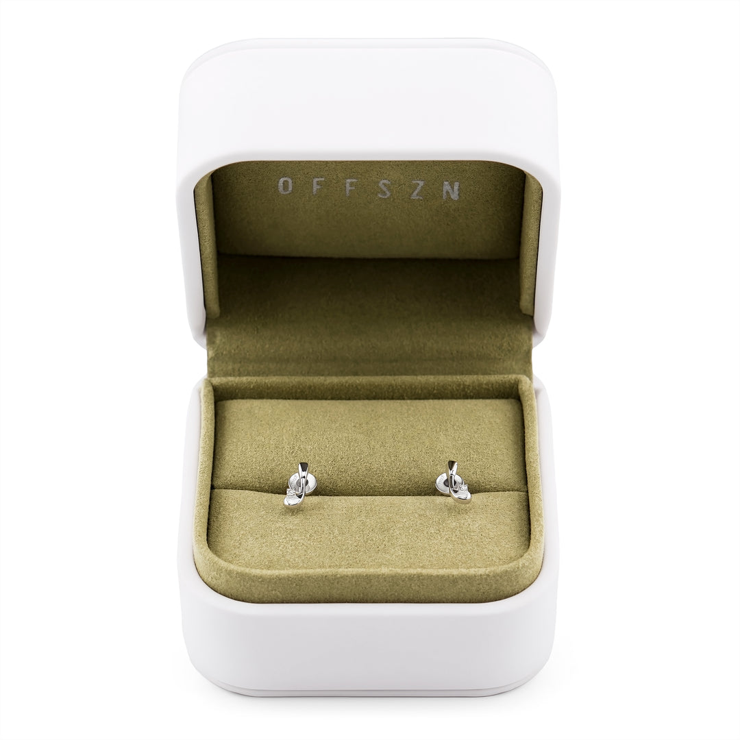 The Club Studs in Sterling Silver