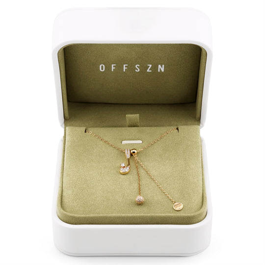 The Pavé Club Pendant Necklace in 14K Gold
