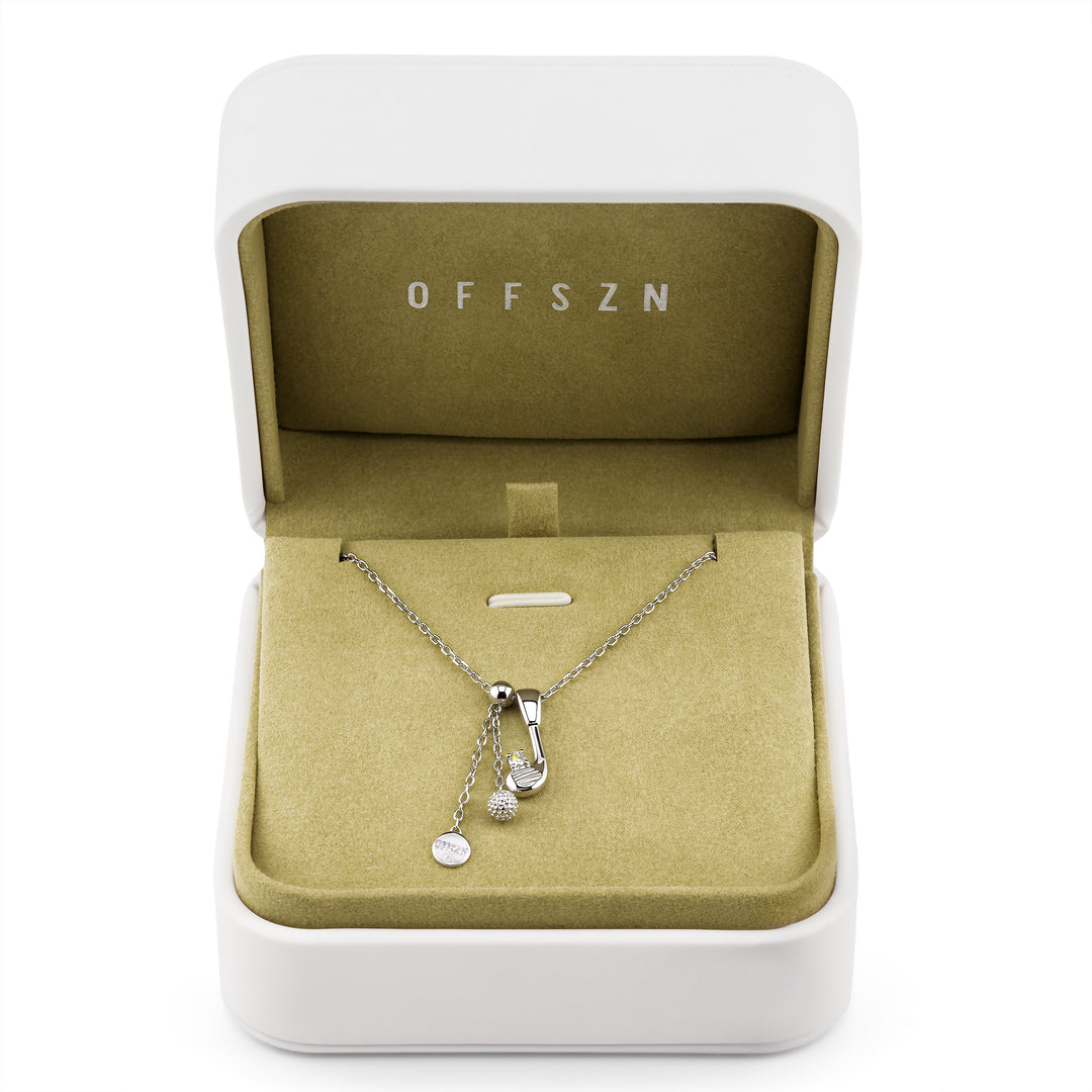 The Club Pendant Necklace in Sterling Silver